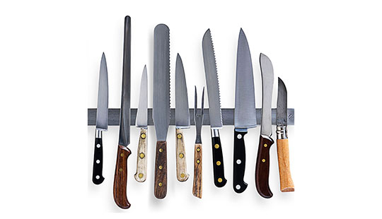راهنمای تمیز و تیز کردن چاقوهای آشپزخانه