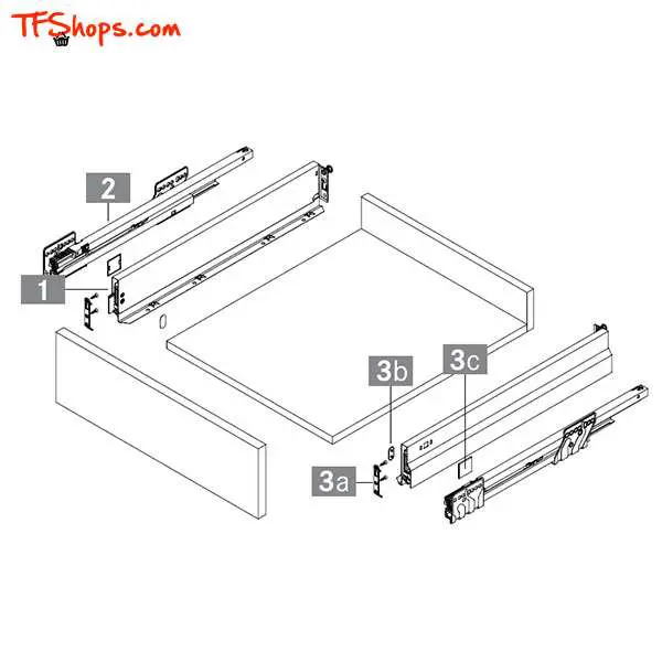 ریل کشو کابینت گراس