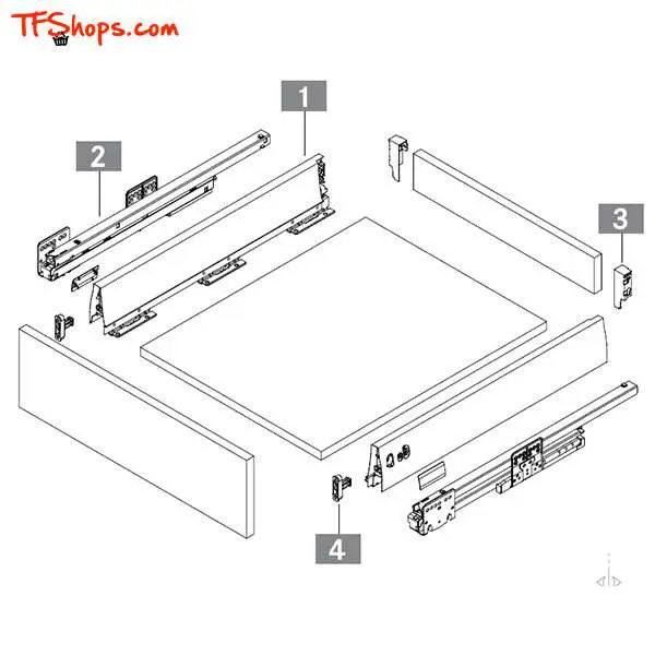 ریل کشو کابینت گراس