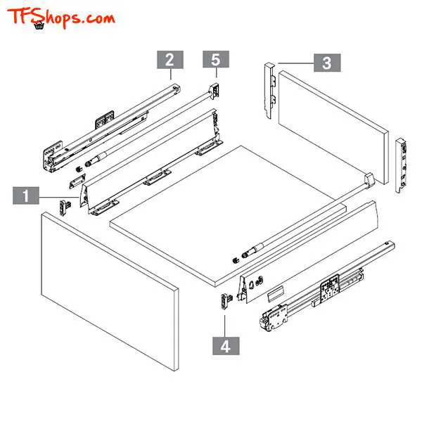 ریل کشو کابینت گراس