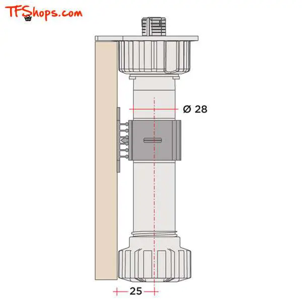 کلیپس پایه کابینت شیلم