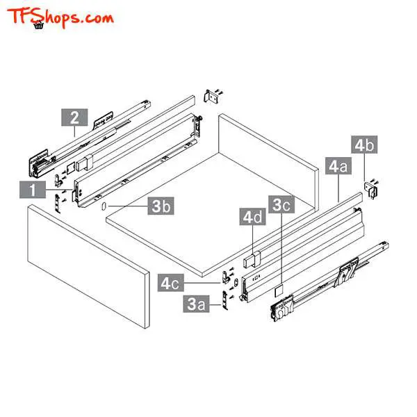 ریل کشو کابینت گراس