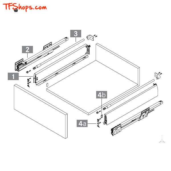 ریل کشو کابینت گراس