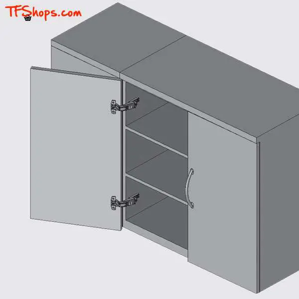 لولا کابینت 165 درجه ضامن دار صامت