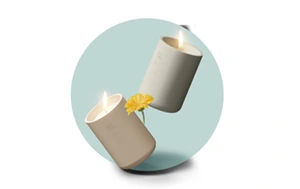 فروش اینترنتی شمع عطری و جا شمعی برند ایکیا