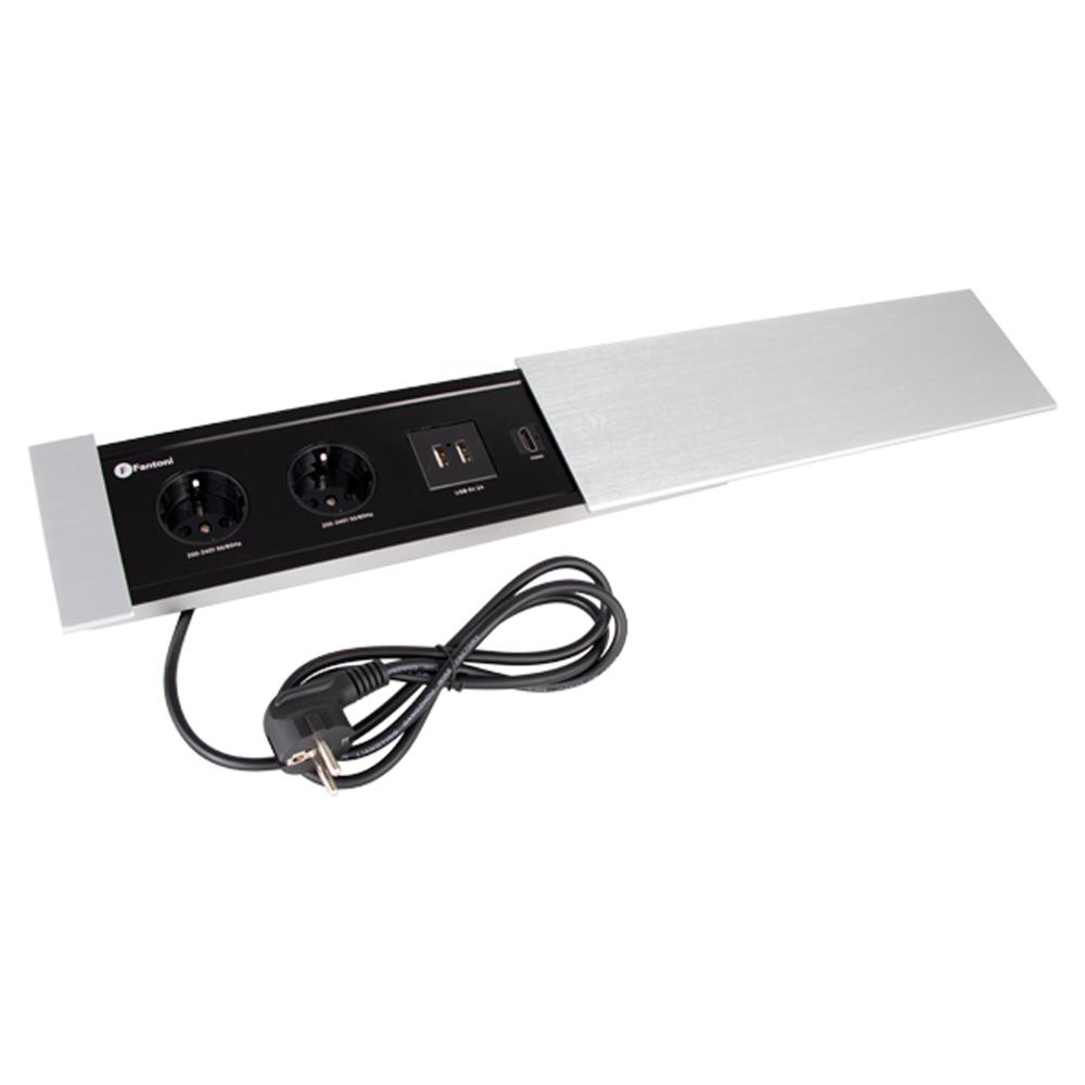 پریز برق توکار کشویی یک طرفه فانتونی