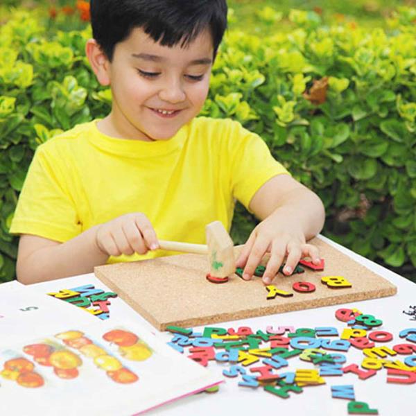 بازی میخ و چکش الفبا و اعداد انگلیسی ایپکا