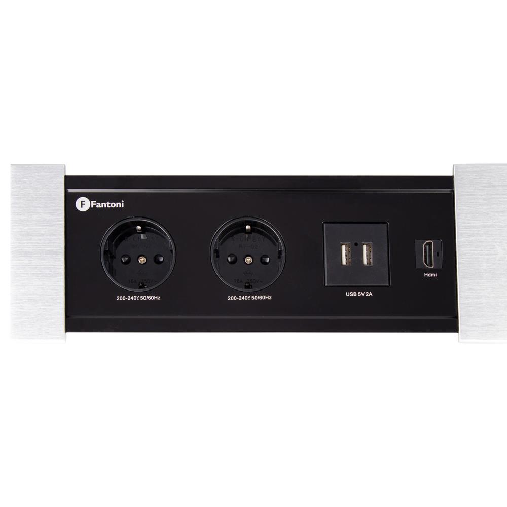 پریز برق توکار کشویی یک طرفه فانتونی