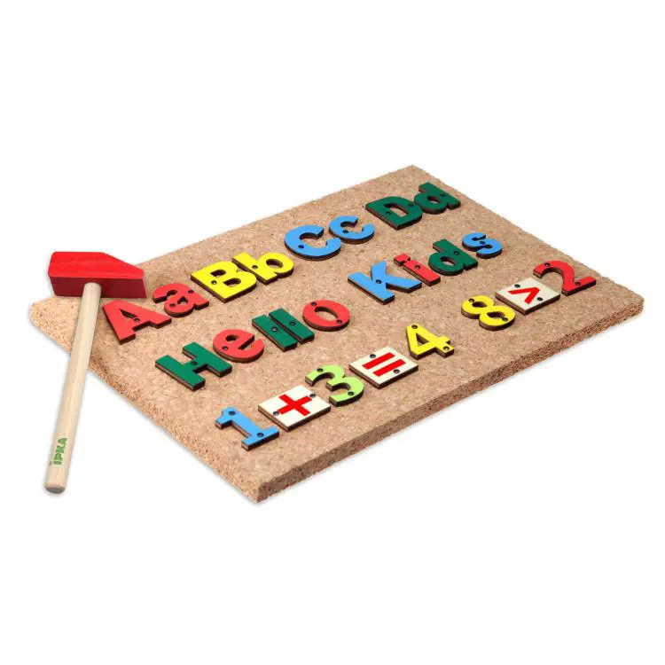 بازی میخ و چکش الفبا و اعداد انگلیسی ایپکا