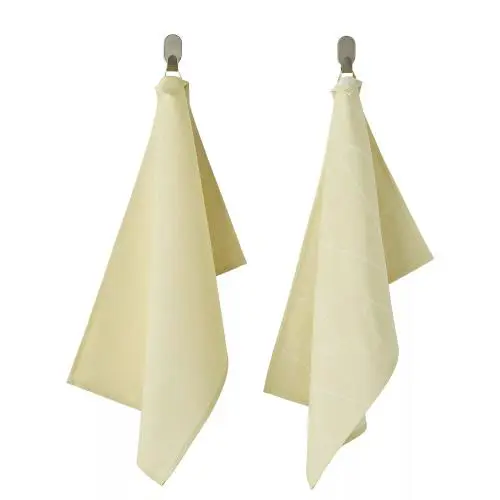 دستمال آشپزخانه ایکیا بسته 2 عددی مدل SANDVIVA سایز 35×35 سانتی متر زرد