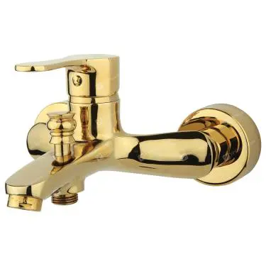 شیر حمام راسان مدل صدف طلایی براق