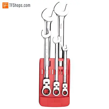 مجموعه 5عددی آچار تخت رینگی جغجغه ای تاشو ستافرم مدل B06P05