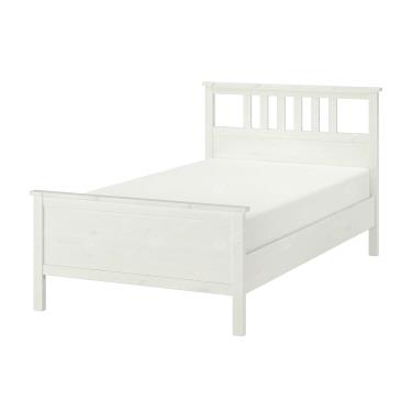 تخت خواب تک نفره تهران فرم مدل HEMNES سایز 120cm سفید