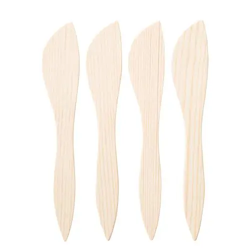 چاقو کره خوری چوبی ایکیا بسته 4 عددی مدل SMORKLICK