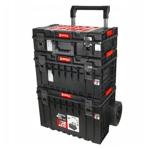 مجموعه 3 عددی جعبه ابزار کیوبریک مدل One Cart 2.0 Expert سایز 105 لیتر