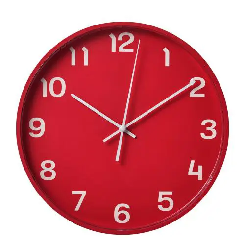 ساعت دیواری ایکیا مدل PLUTTIS قرمز