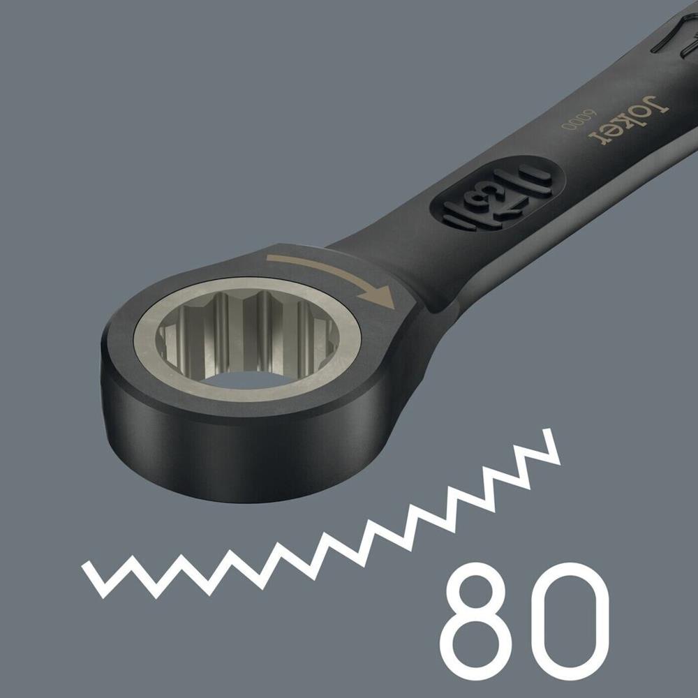 مجموعه 11عددی آچار تخت رینگی جوکر جغجغه‌ای مشکی ورا