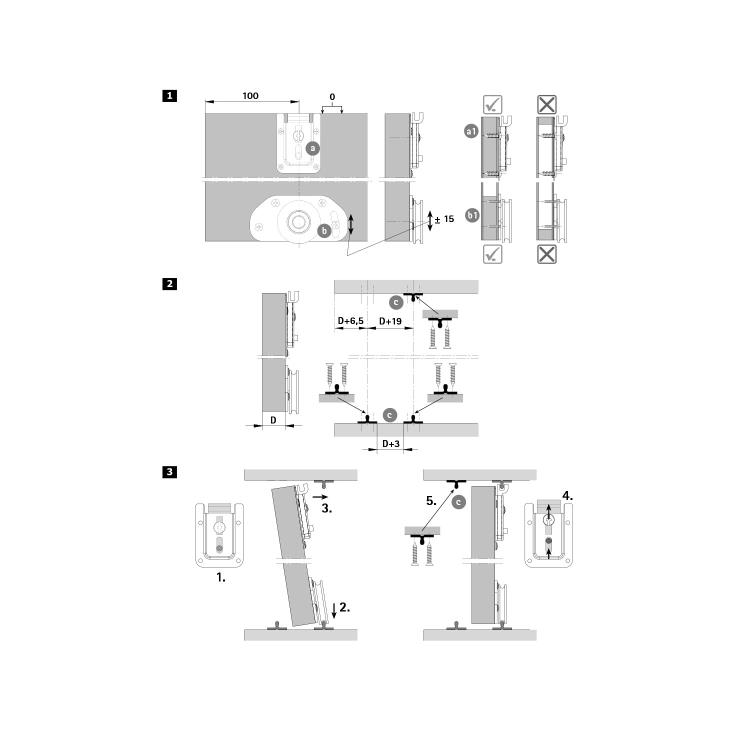 مکانیزم درب کشویی توکار هتیچ