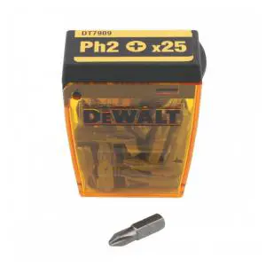 مجموعه 25 عددی سرپیچگوشتی دیوالت مدل DT7909 سایز PH2×25 میلی متر