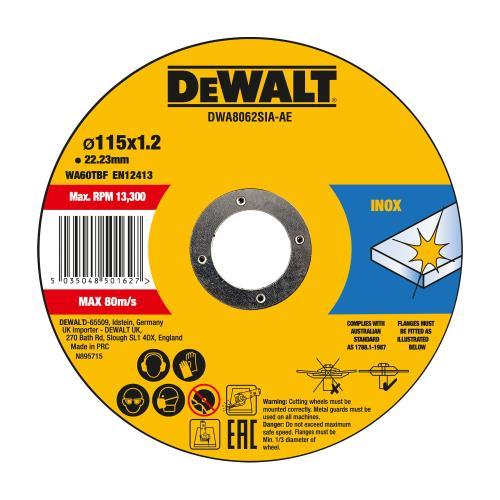 صفحه برش استیل دیوالت مدل DWA8062SIA سایز 115 میلی متر