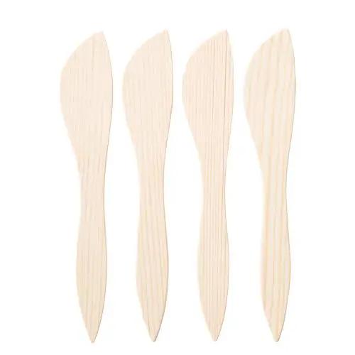 چاقو کره خوری چوبی ایکیا بسته 4 عددی مدل SMORKLICK