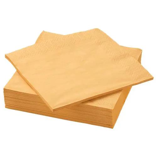 دستمال کاغذی ایکیا بسته 50 عددی مدل FANTASTISK سایز 40×40 سانتی متر زرد
