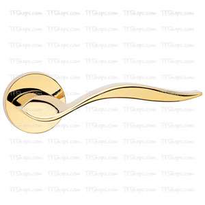 پلاک دستگیره دو تکه سوئیچی طلایی +4352RB بهریزان