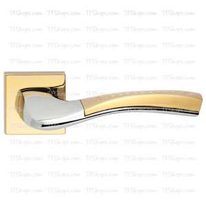 پلاک دستگیره دو تکه سوئیچی طلایی کروم +4572RB بهریزان